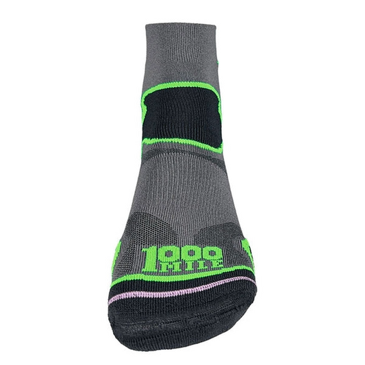 1000 Mile W's Fusion Anklet - Black/Green (medium size)