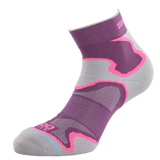 1000 Mile W's Fusion Anklet - Purple/Grey (small size)